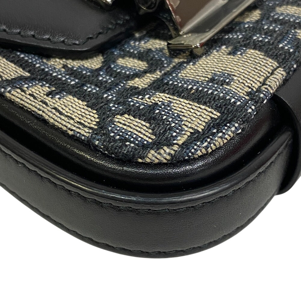 Dior Shoulder Bag , Lock Oblique Women Leather Canvas