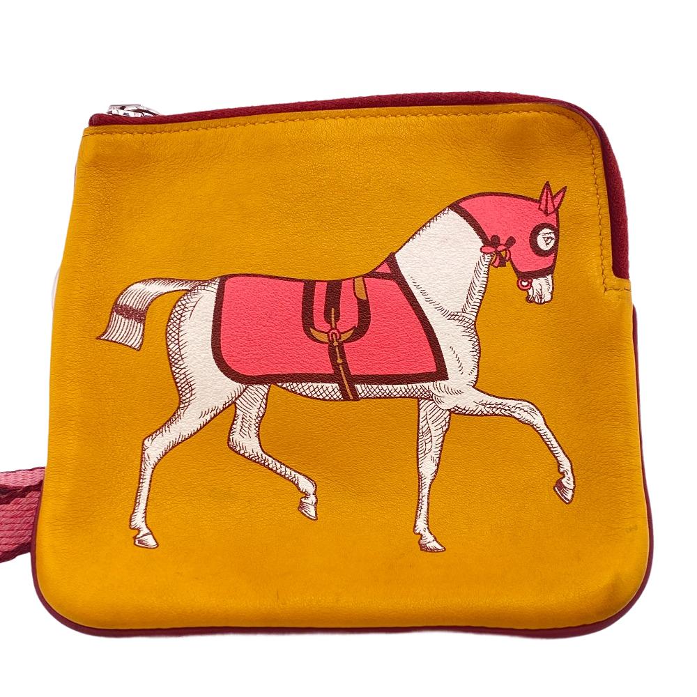 Pouch Yellow Boyfriend Pocket Handbag Leather Travel Bag