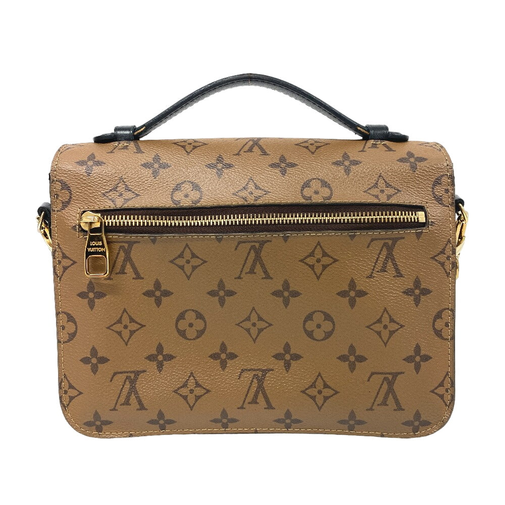 Louis Vuitton M44876 reverse Pochette Metis MM Monogram Leather Brown Shoulder Bag