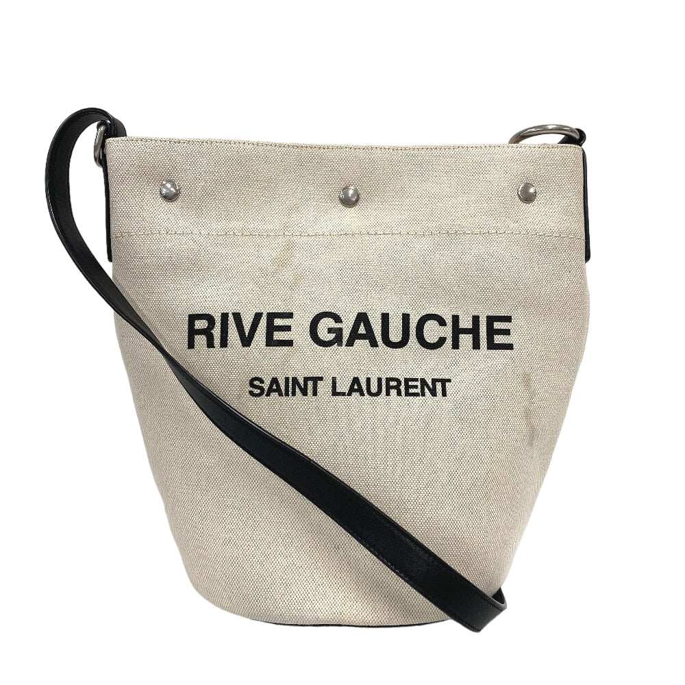 Saint Paris Shoulder Bag Rive Gauche Women Leather Canvas