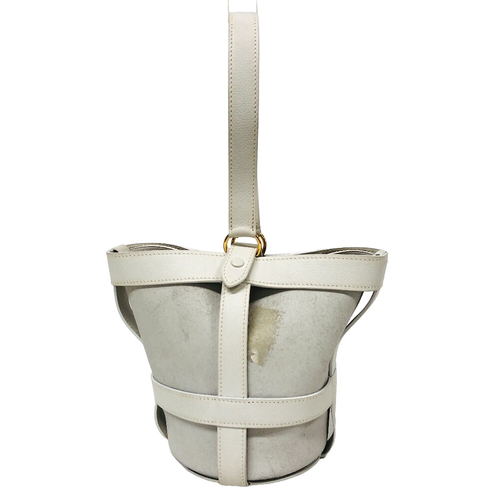 Vogarribar Musardine Leather White Travel Bag