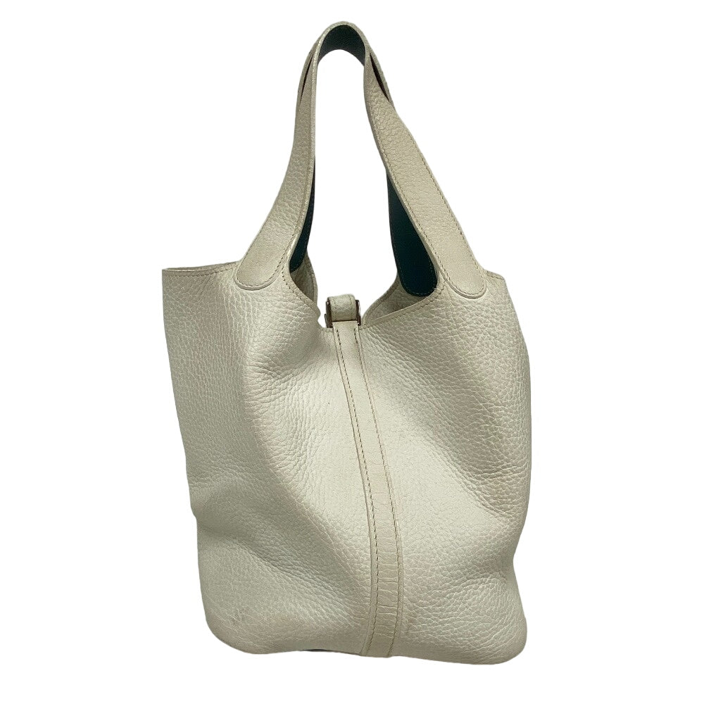Taurillon Clemence Picotin Eclat Mm White Travel Bag