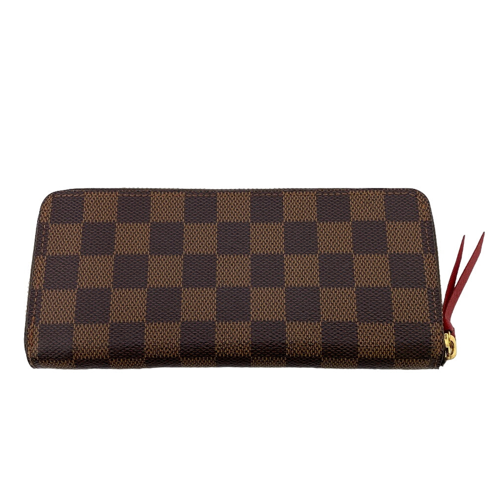 Louis Vuitton Long Purse N60534 Zip Around Leather Brown Wallet Case