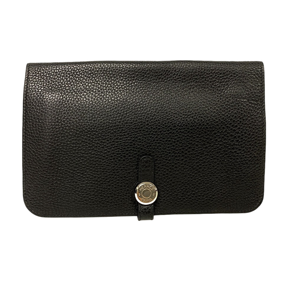 Waist Bag Togo Sling Bag Crossbody Dogon Black Silver Crossbody Bag