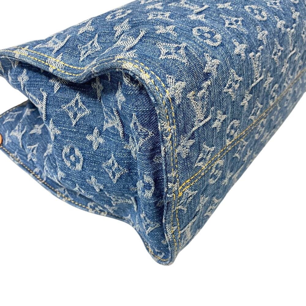 Louis Vuitton M46871 On Go MM Monogram Denim Navy Tote Bag