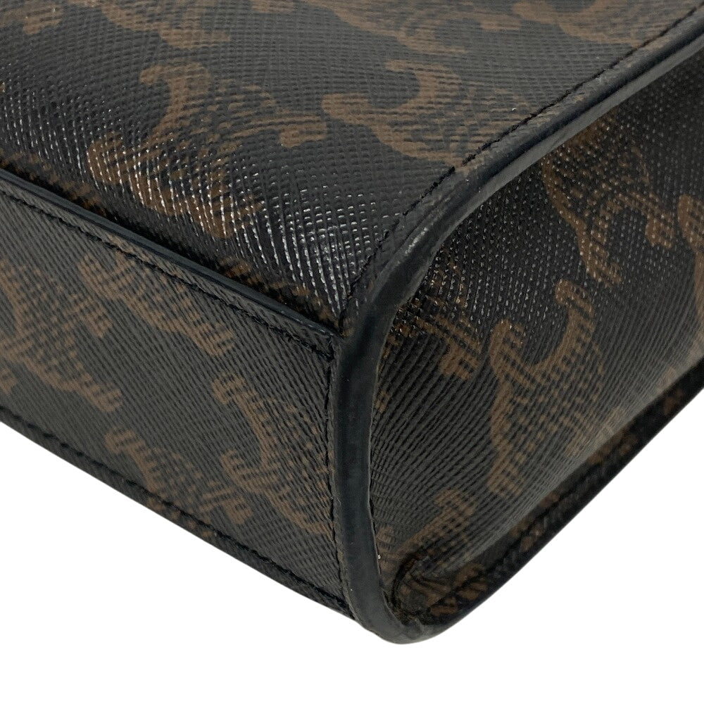 Shoulder Bag Pvc, Triomphe Vertical Cover Women Leather Black