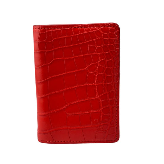 Louis Vuitton Exotic Organizer De Poch Leather Red Wallet Case
