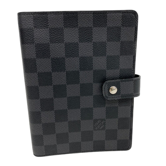 Louis Vuitton Notebook cover R20242 Damier Grafitte Black Handbag
