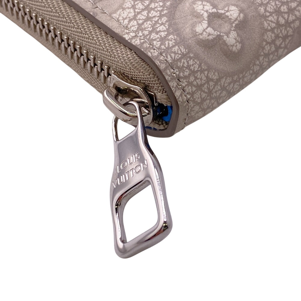 Louis Vuitton Long Purse M81573 Taurillon Clemence Leather Blue Wallet Case
