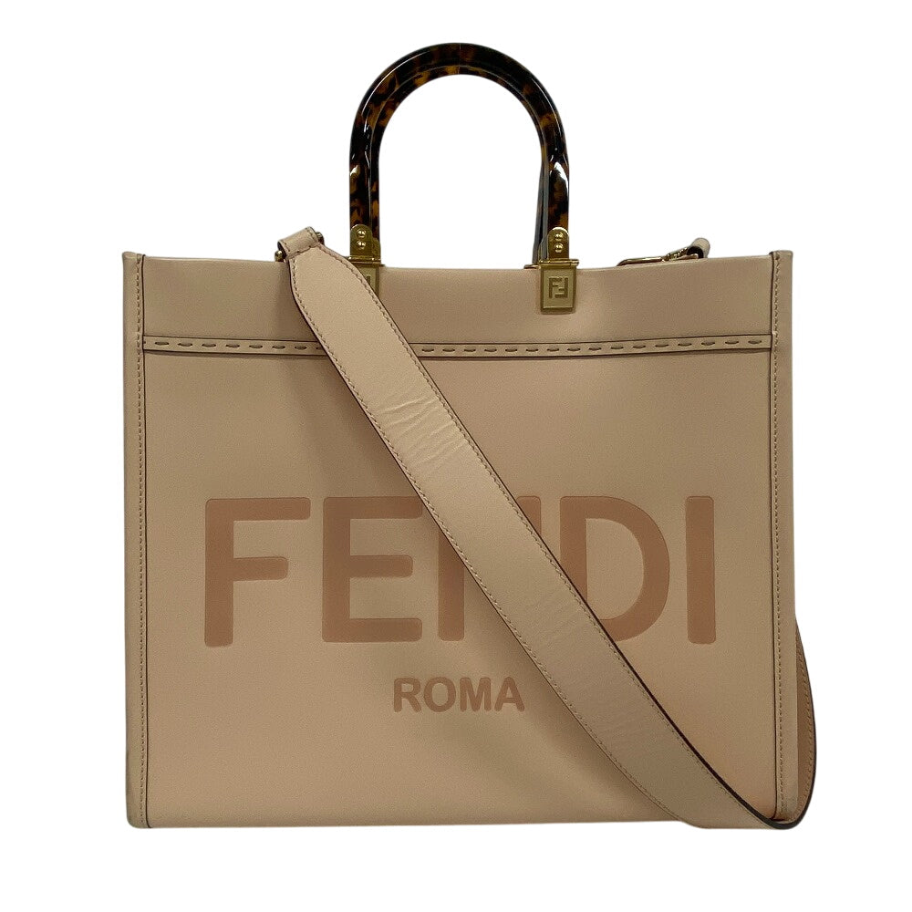 Fendi Handbag 8Bh386 Leather Pink Travel Bag