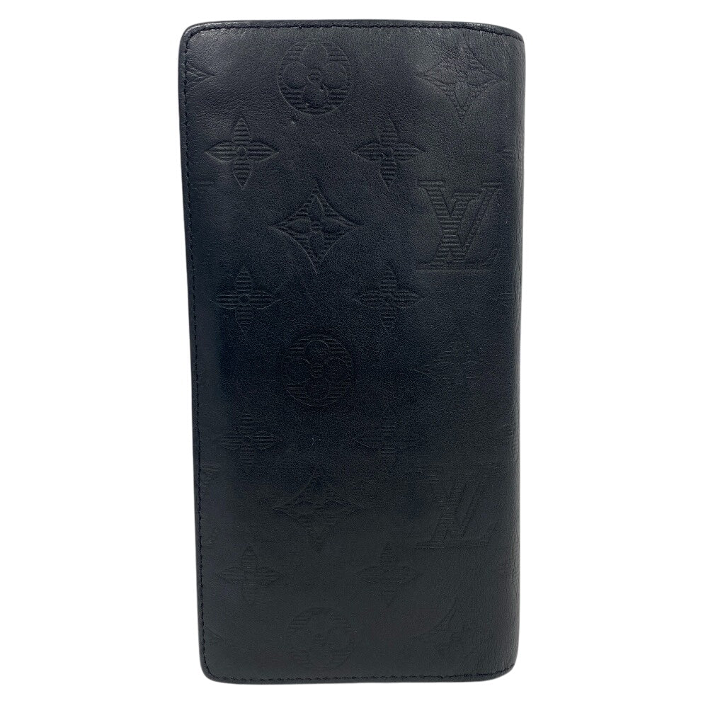 Louis Vuitton Long Purse M62900 shadow Portefeuille Monogram Leather Black Wallet Case