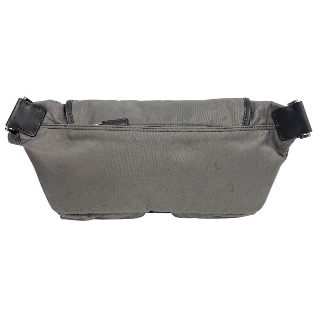 Sling Bag , Recycled Polyamide Gray Re Nylon Travel Bag