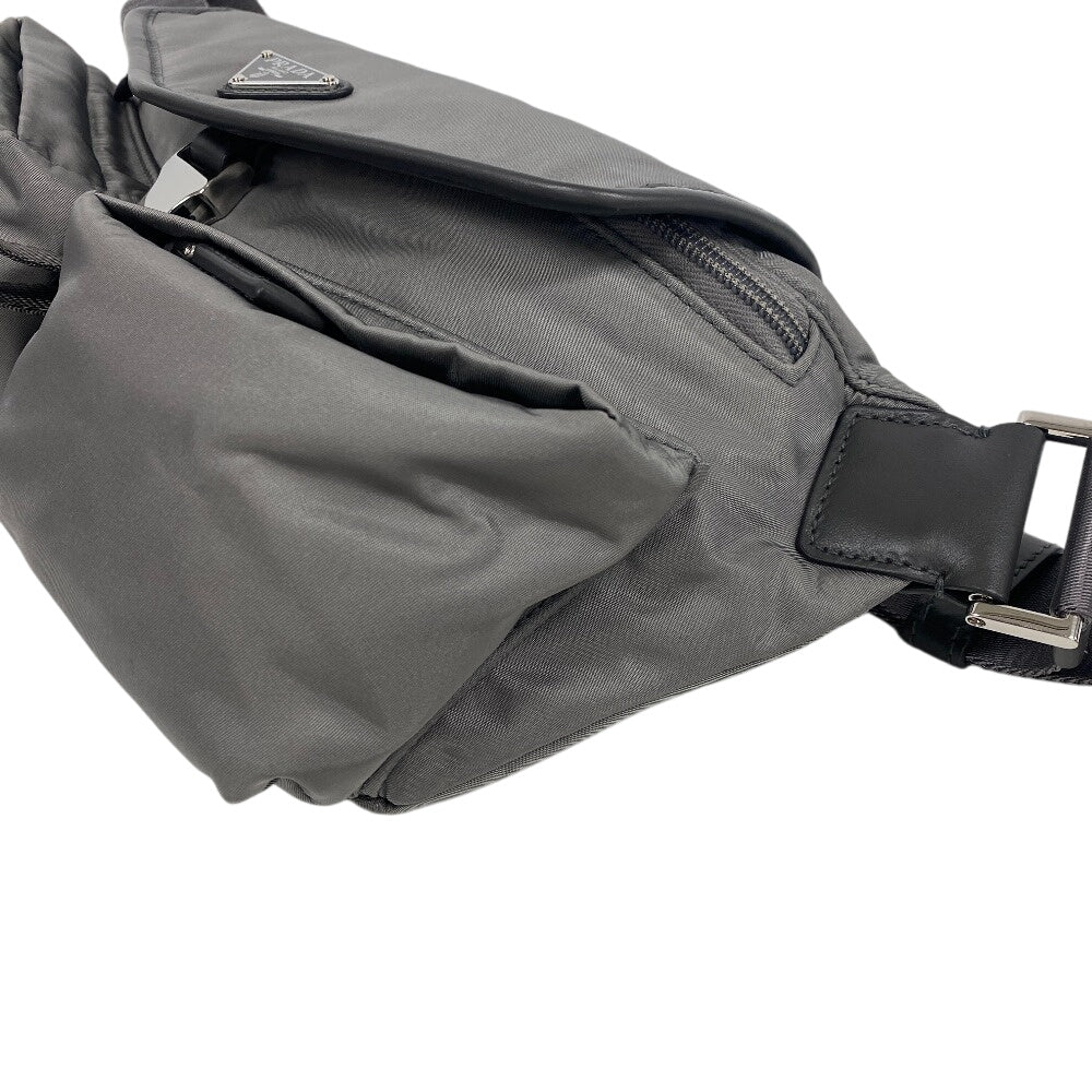 Sling Bag , Recycled Polyamide Gray Re Nylon Travel Bag