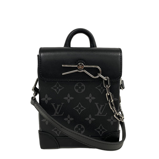 Louis Vuitton M82774 Eclipse Nano Steamer Monogram Black Shoulder Bag