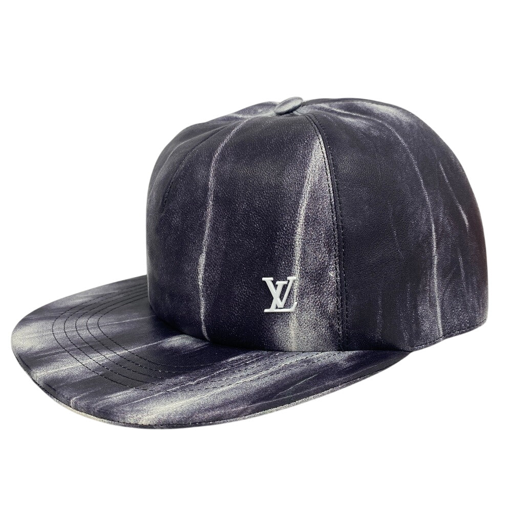 Louis Vuitton Newsboy tie & diquill Lambskin Gray Hat