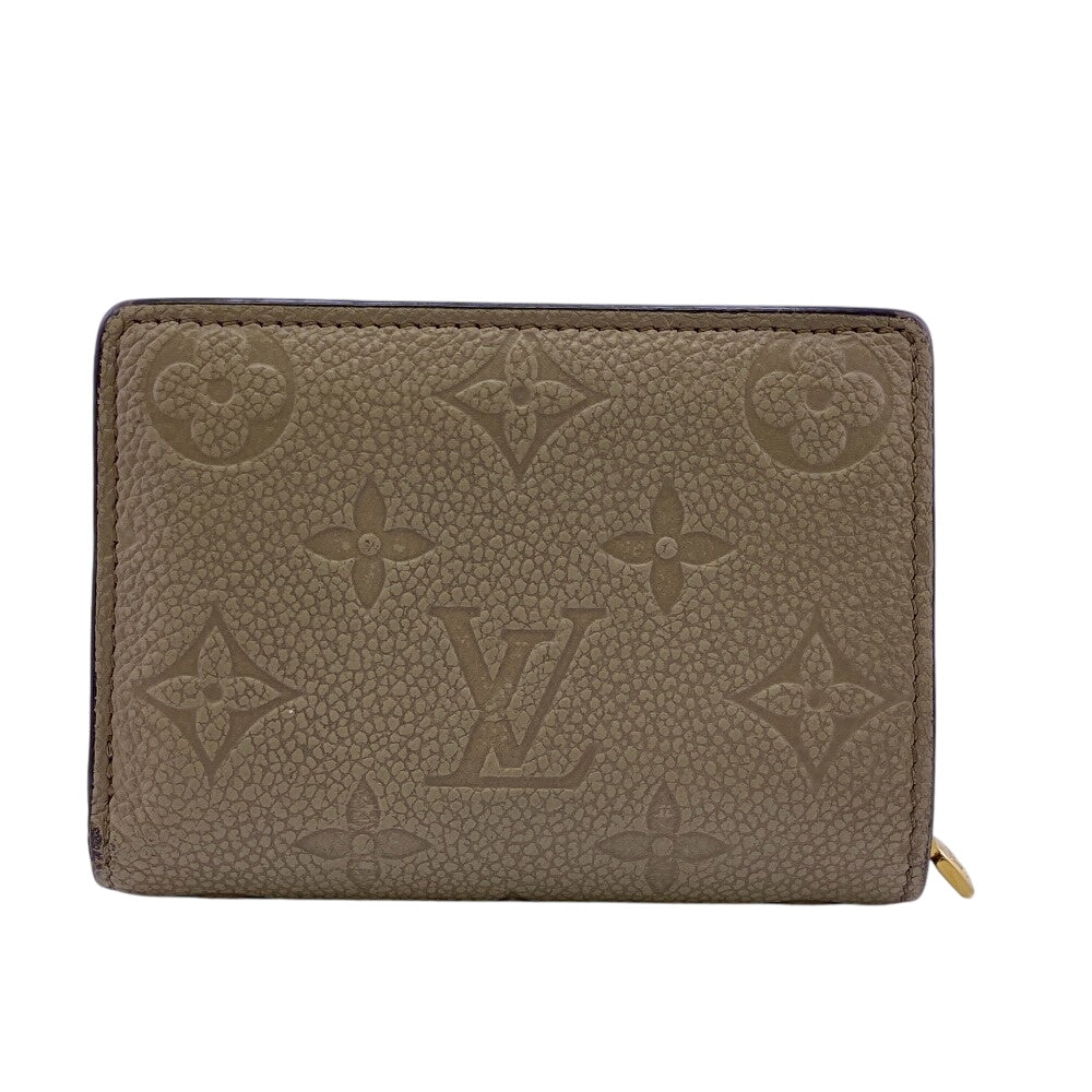 Louis Vuitton Tri-fold M80152 Ann Platt Claire Monogram Leather Beige Wallet Case