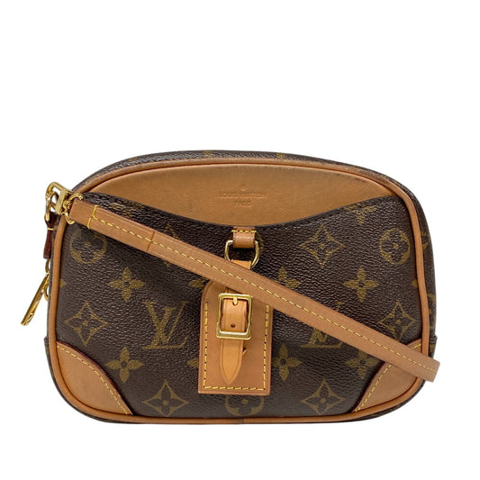 Louis Vuitton M45528 Deauville Monogram Leather Brown Mini Shoulder Bag