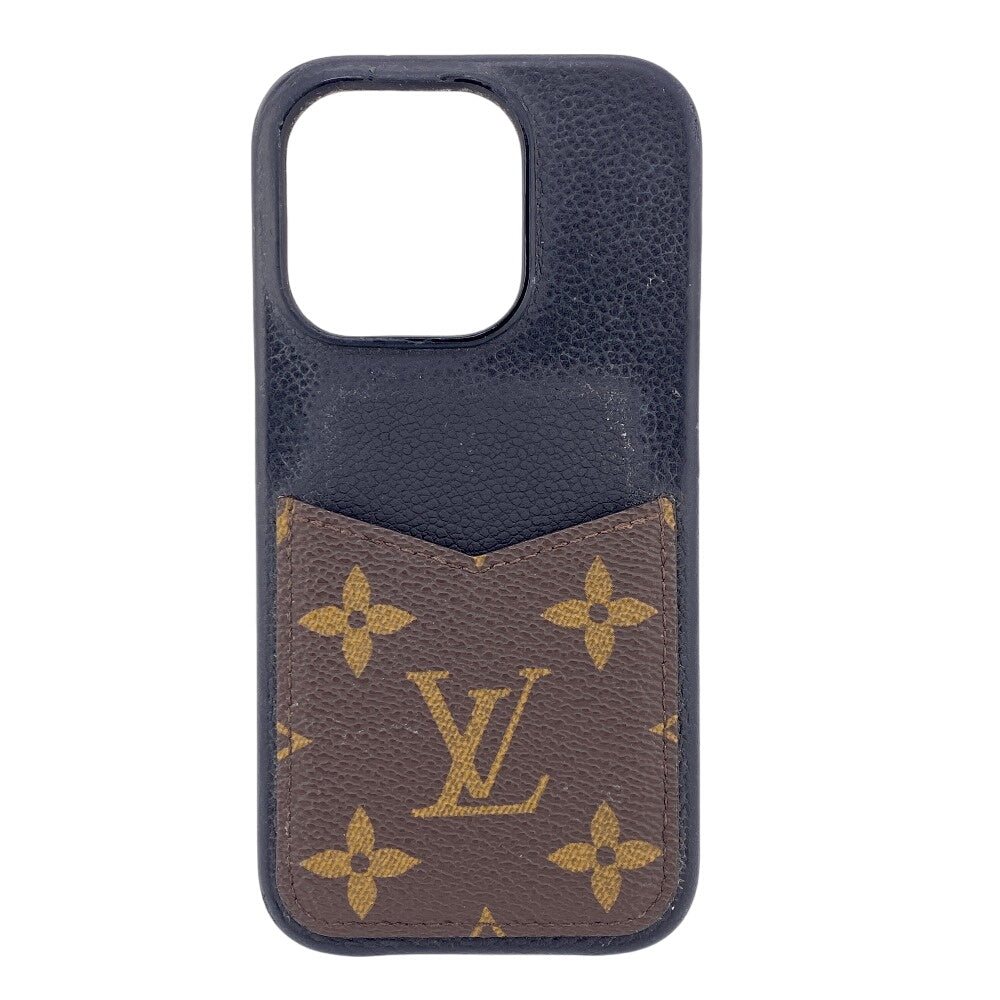 Louis Vuitton iPhone M82887 iPhone15PRO Bumper 15 Monogram Leather Canvas Brown Handbag