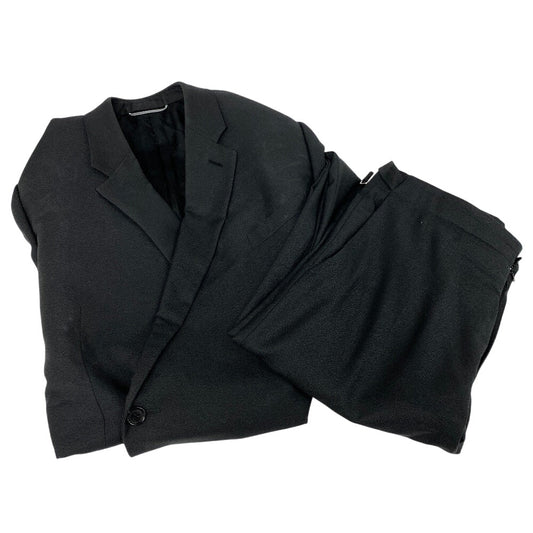 Dior Christian Setup Wool Mens R Handbag Black Travel Bag