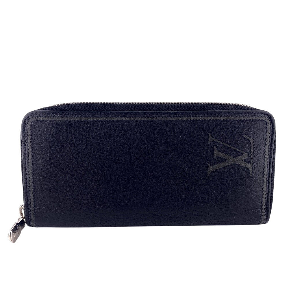 Louis Vuitton Long Purse M68228 Taurillon Clemence Black Wallet Case