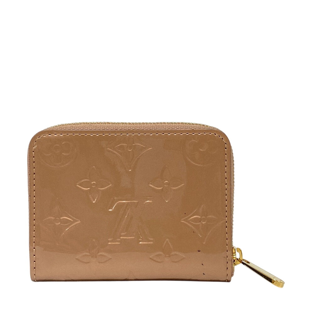 Louis Vuitton Coin M90601 Vernis Zip Around Monogram Beige Handbag