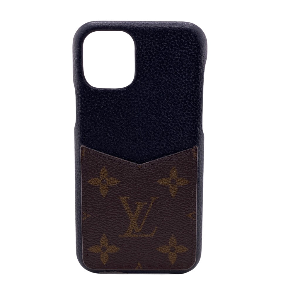Louis Vuitton iPhone M69094 Bumper 11PRO Monogram Leather Canvas Black Handbag