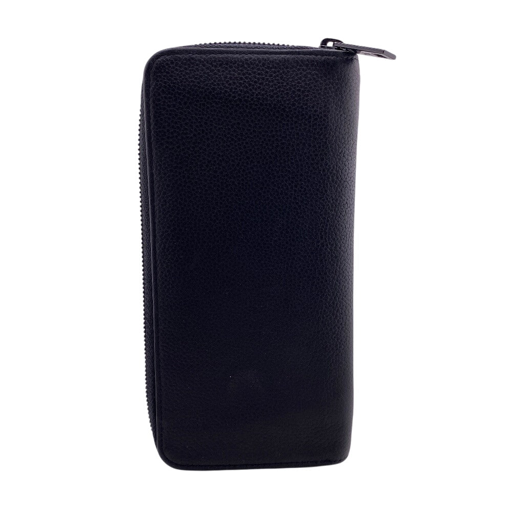 Louis Vuitton Long Purse M81743 Aerogram Zippy Leather Black Wallet Case