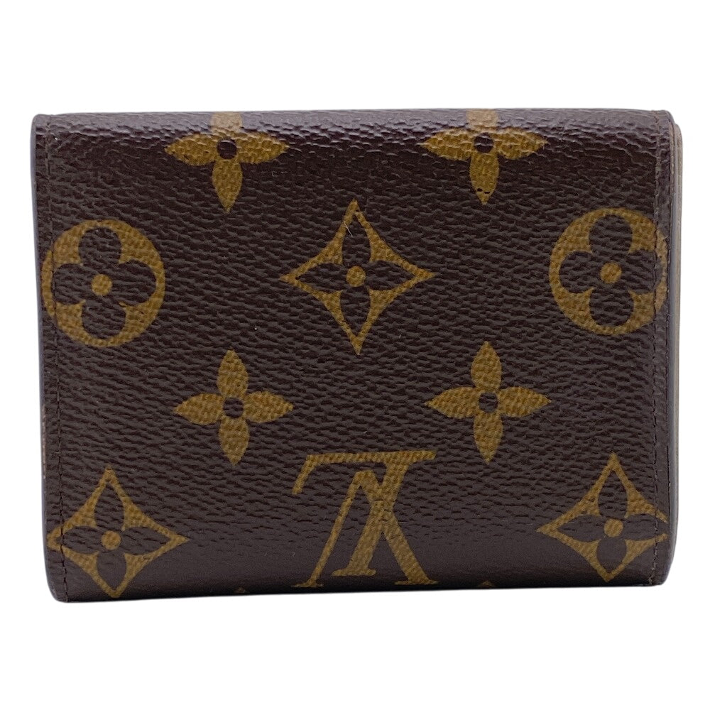 Louis Vuitton Tri-fold M81667 Portefeuille Celest Monogram Leather Brown Wallet Case
