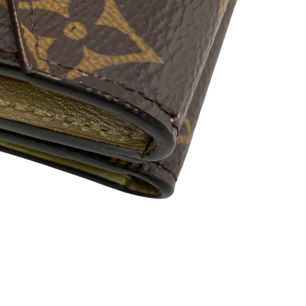 Louis Vuitton Tri-fold M81667 Portefeuille Celest Monogram Leather Brown Wallet Case
