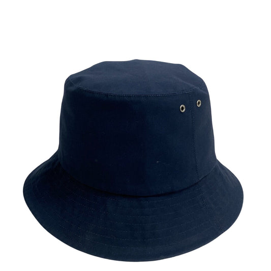 Dior Christian Hat Navy Hat Trotter Women(Unisex) # Canvas Bucket Bucket Bag