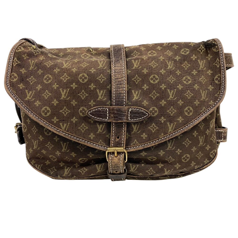Louis Vuitton M95227 Lansaumur 30 Monogram Canvas Brown Mini Shoulder Bag