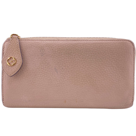 Louis Vuitton Long Purse M63104 Taurillon Clemence Beige Wallet Case