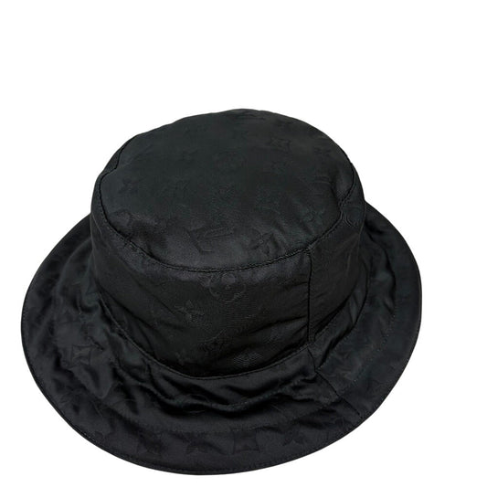 Louis Vuitton M77117 t Appearing M Monogram Nylon Black Logo Hat