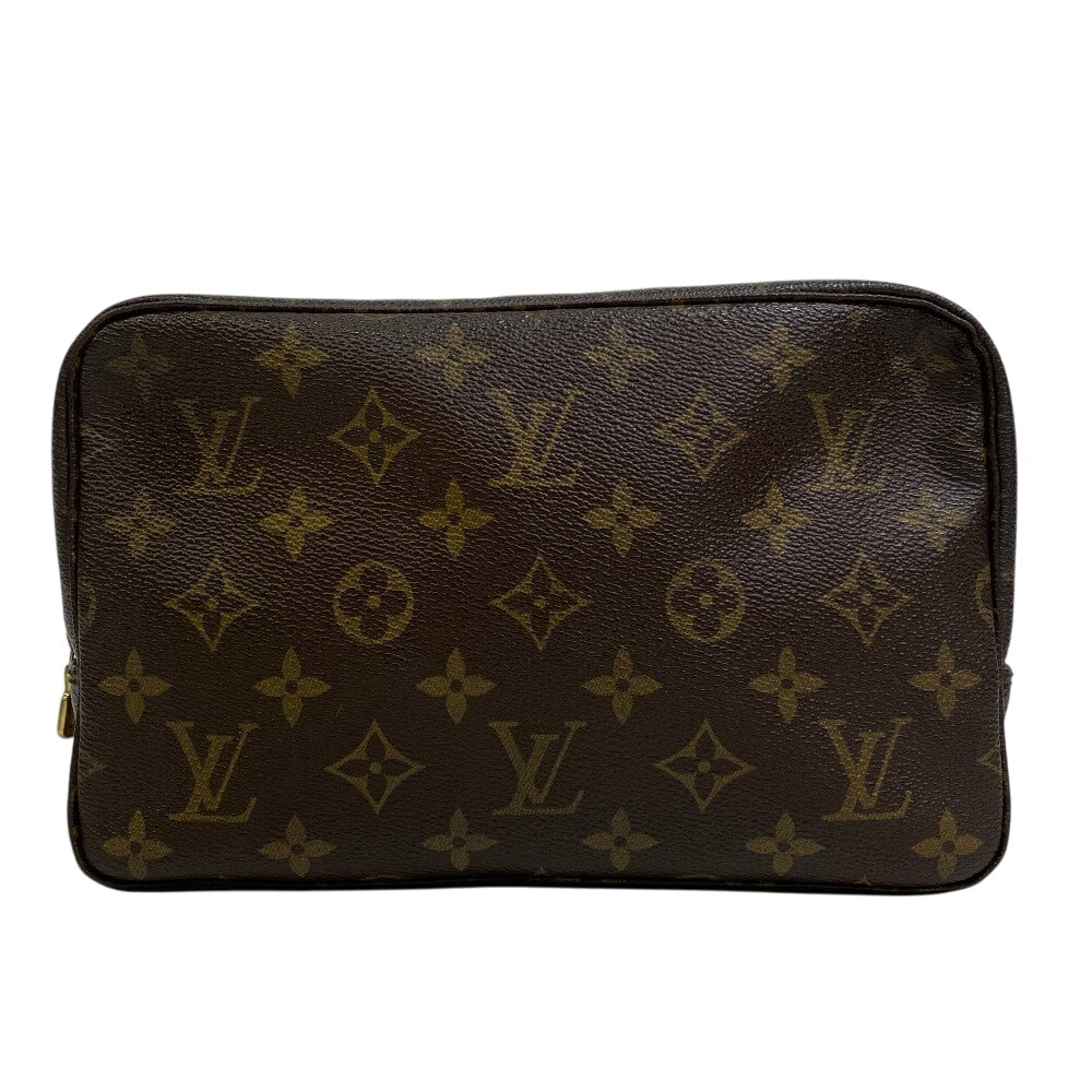 Louis Vuitton Pouch M47524 Truth Cracking T Monogram Brown Handbag