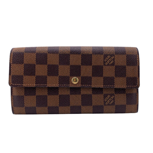 Louis Vuitton Long Purse N61734 Damier Brown Wallet Case