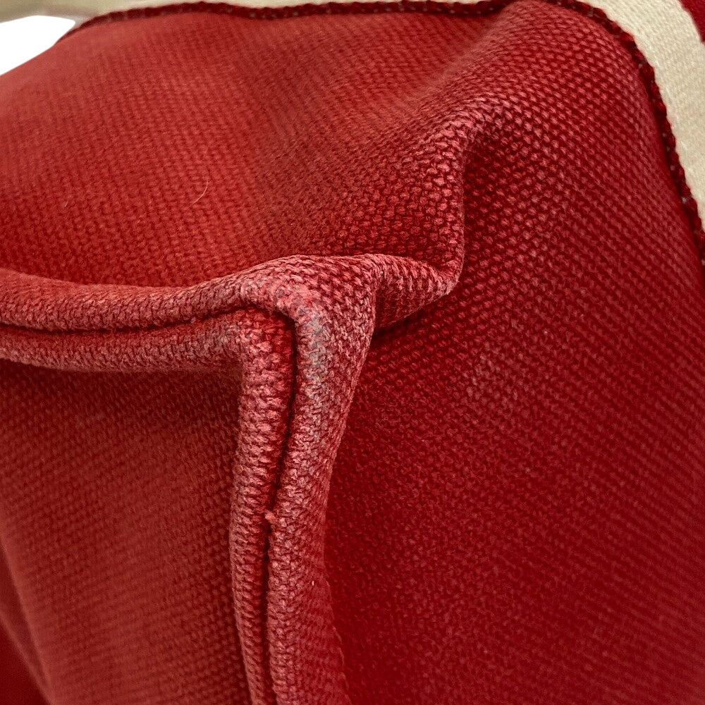 Hermes Handbag Tote Bora Bora Coquiage Pm Canvas Red Tote Bag