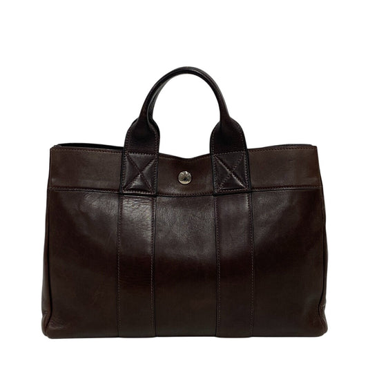 Hermes Tote Bag All Fool Toepm Women Leather Brown