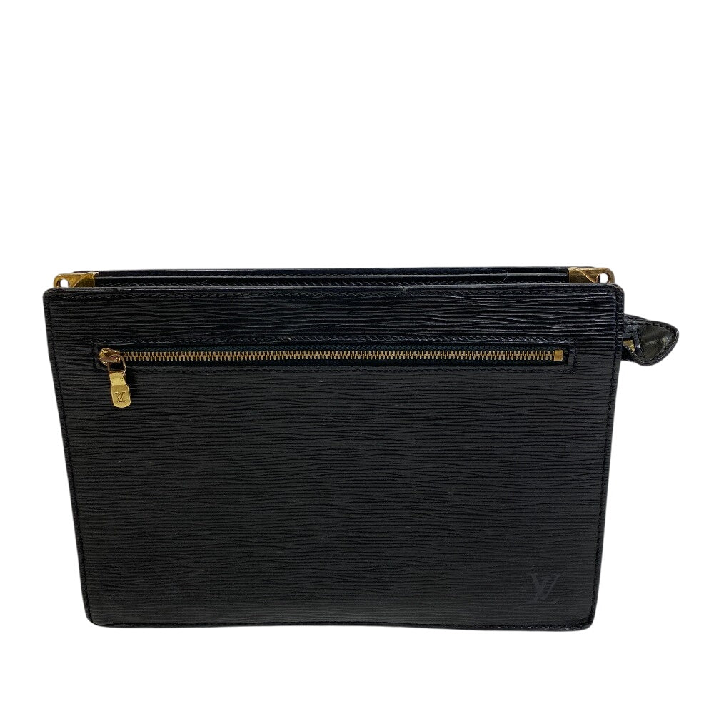 Louis Vuitton business M52112 Epi Enghien Leather Black Clutch Bag
