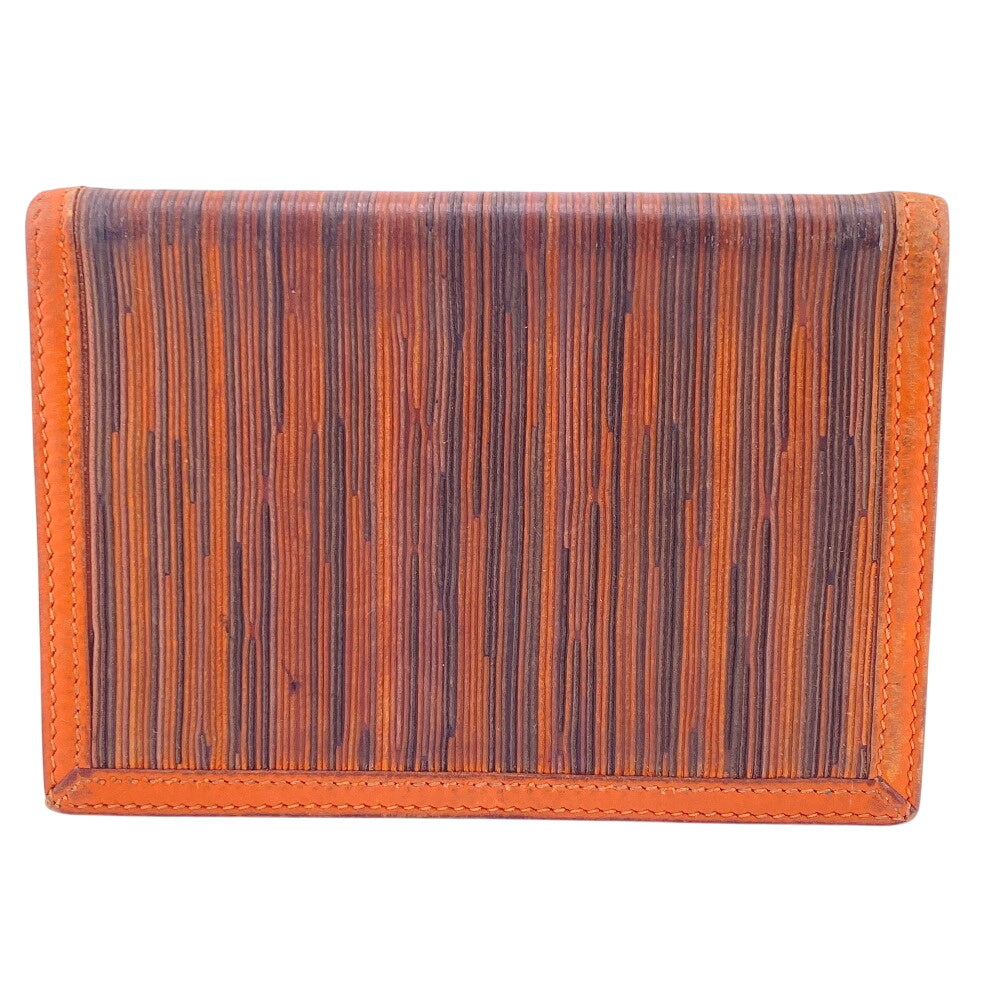 Notebook Cover , Orange Vibrato Agenda Pm Leather Canvas Travel Bag