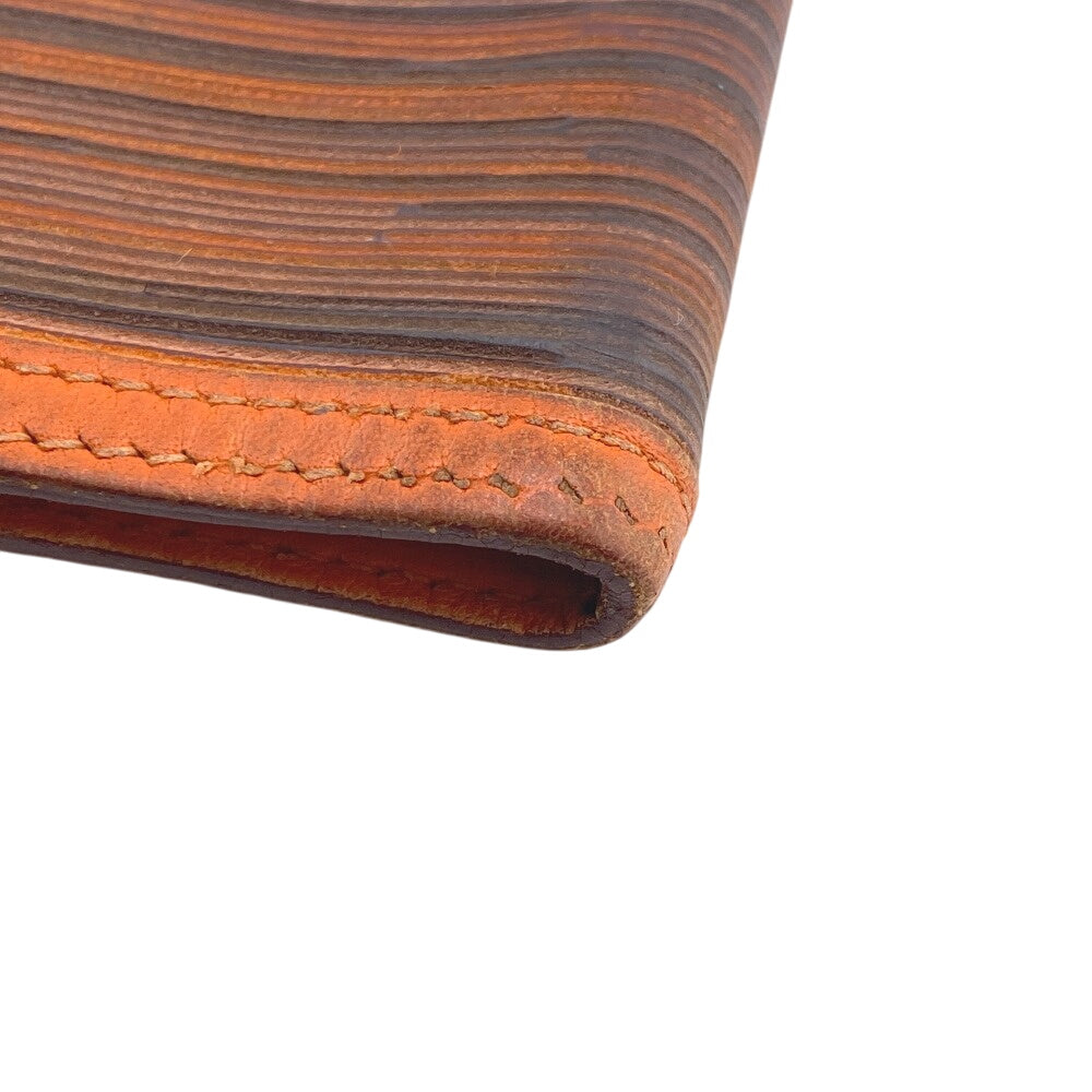 Notebook Cover , Orange Vibrato Agenda Pm Leather Canvas Travel Bag