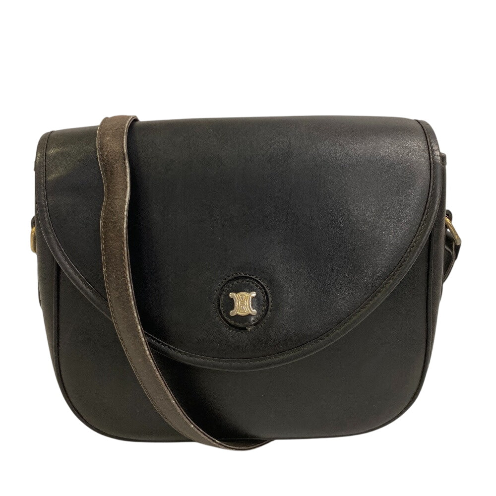 Shoulder Bag Crossbody Triomphe Leather Black Crossbody Bag
