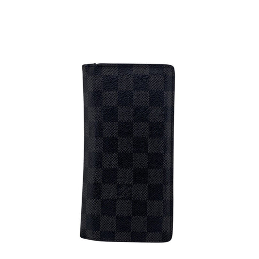 Louis Vuitton Long Purse N62665 Damier Grafitte Black Wallet Case