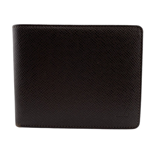 Louis Vuitton Bifold M30428 Taiga Porte Brown Wallet Case