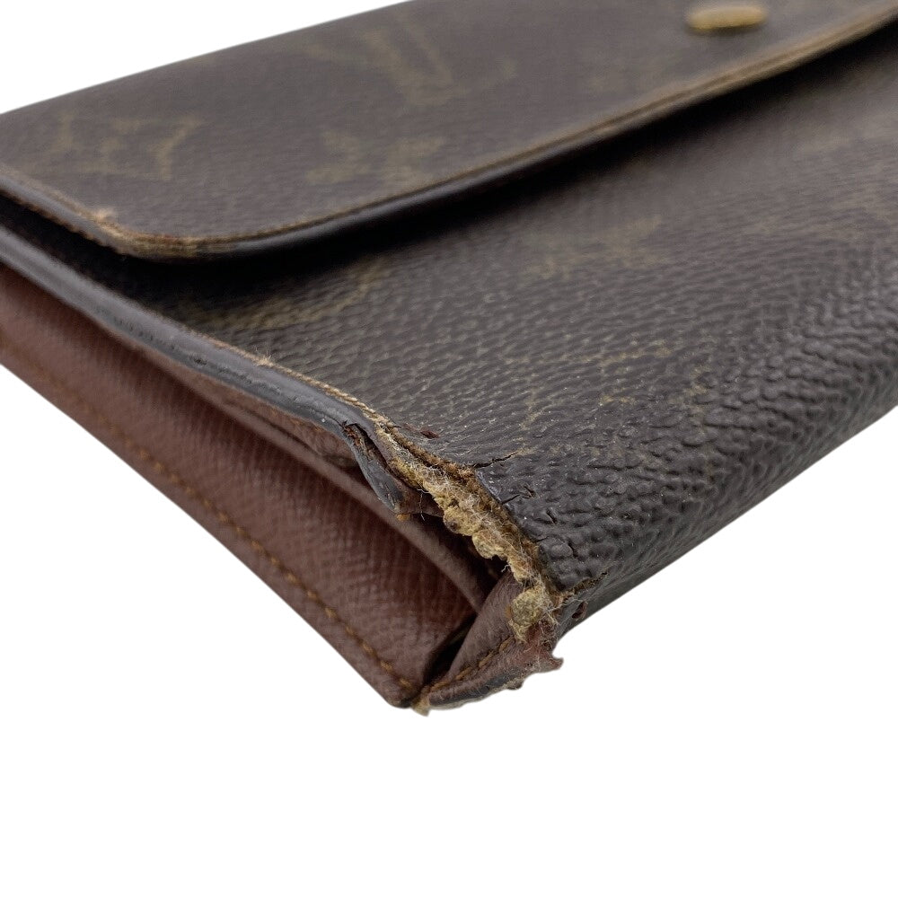 Louis Vuitton Long Purse Monogram Brown Wallet Case
