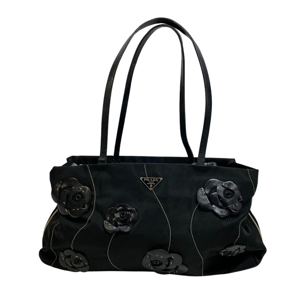 Flour Women Nylon Black Travel Bag