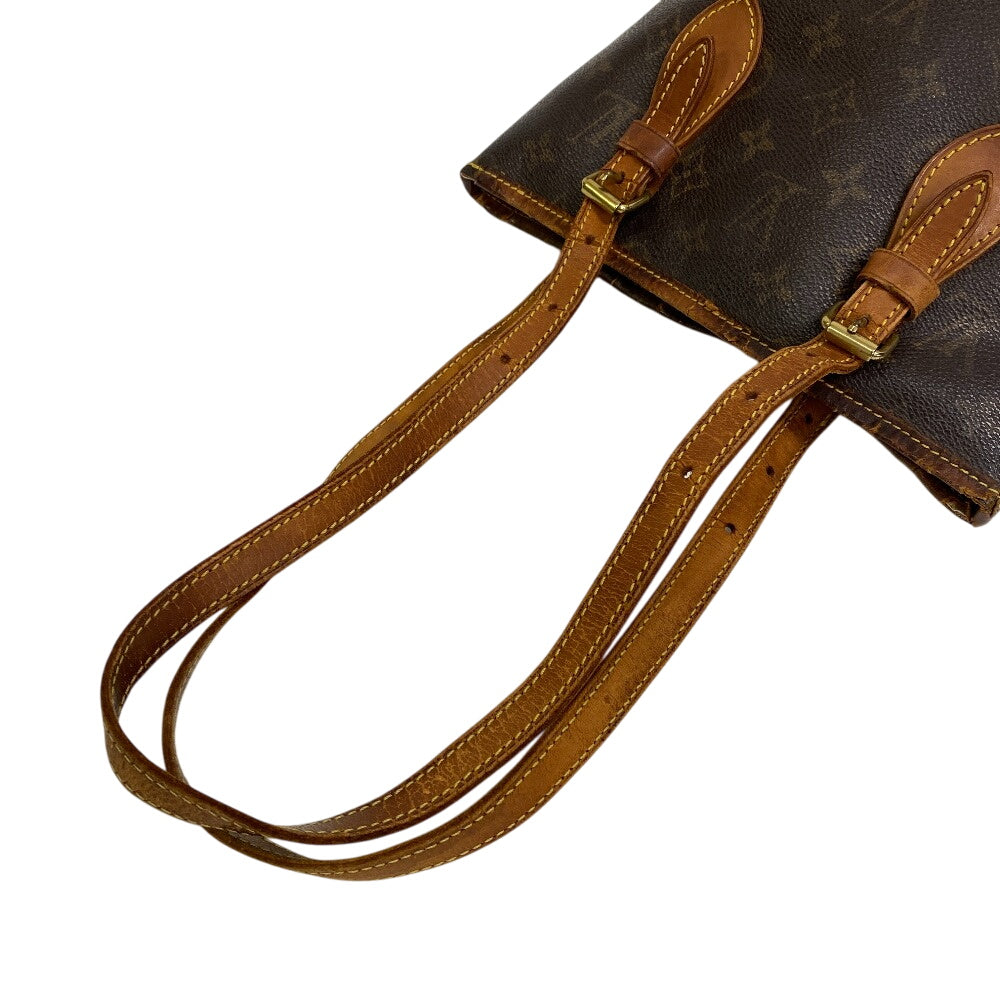 Louis Vuitton M42238 BucketPM Monogram Leather Brown Tote Bag