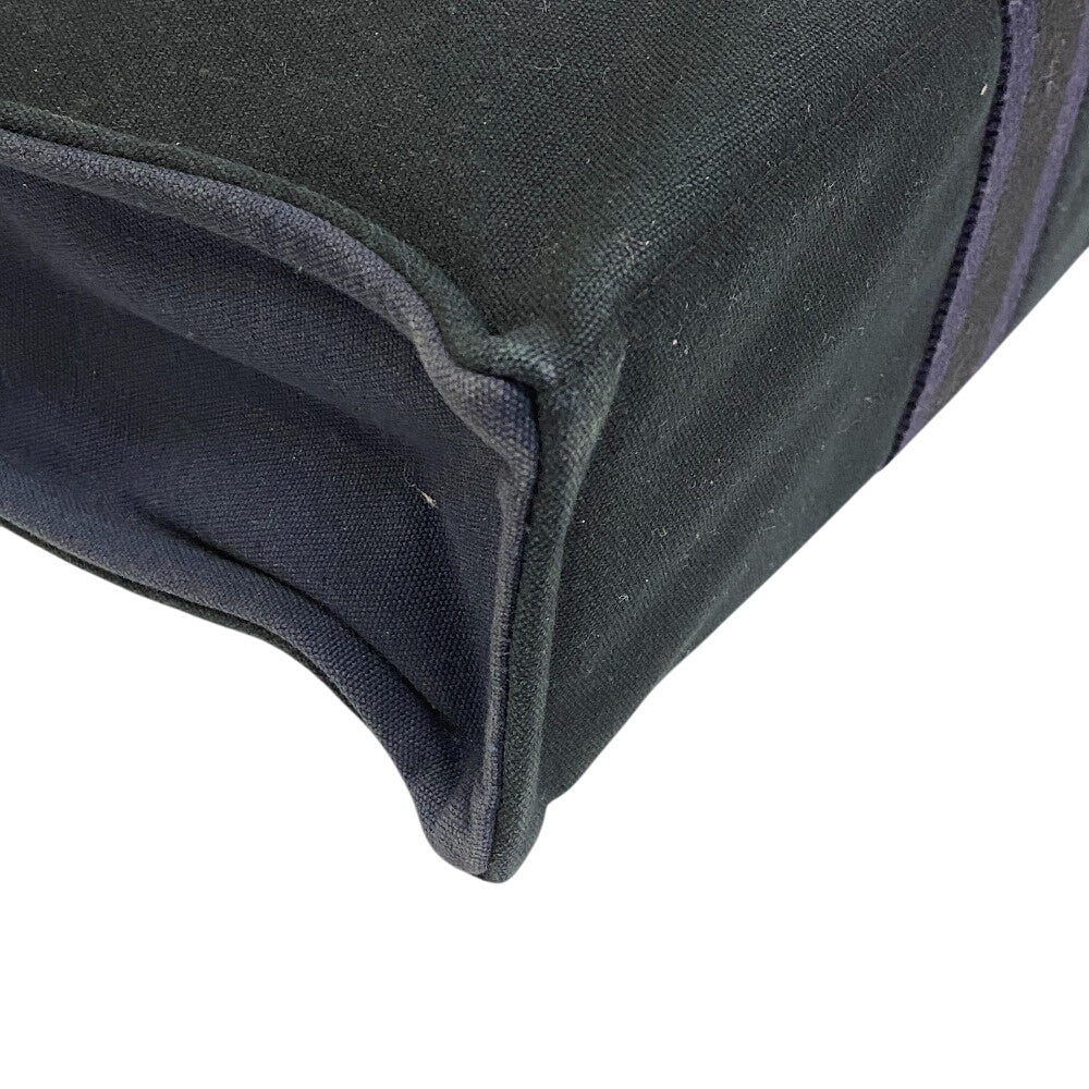 Navy By Color Fool Toe Tote Mm Leather Canvas Tote Bag