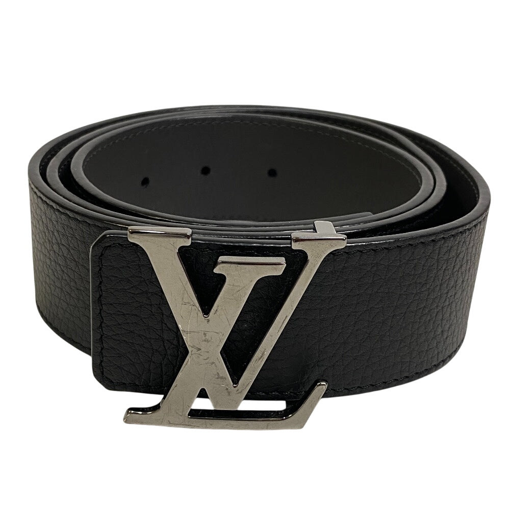Louis Vuitton M0333 initial reversible Saintur Leather Black Belt