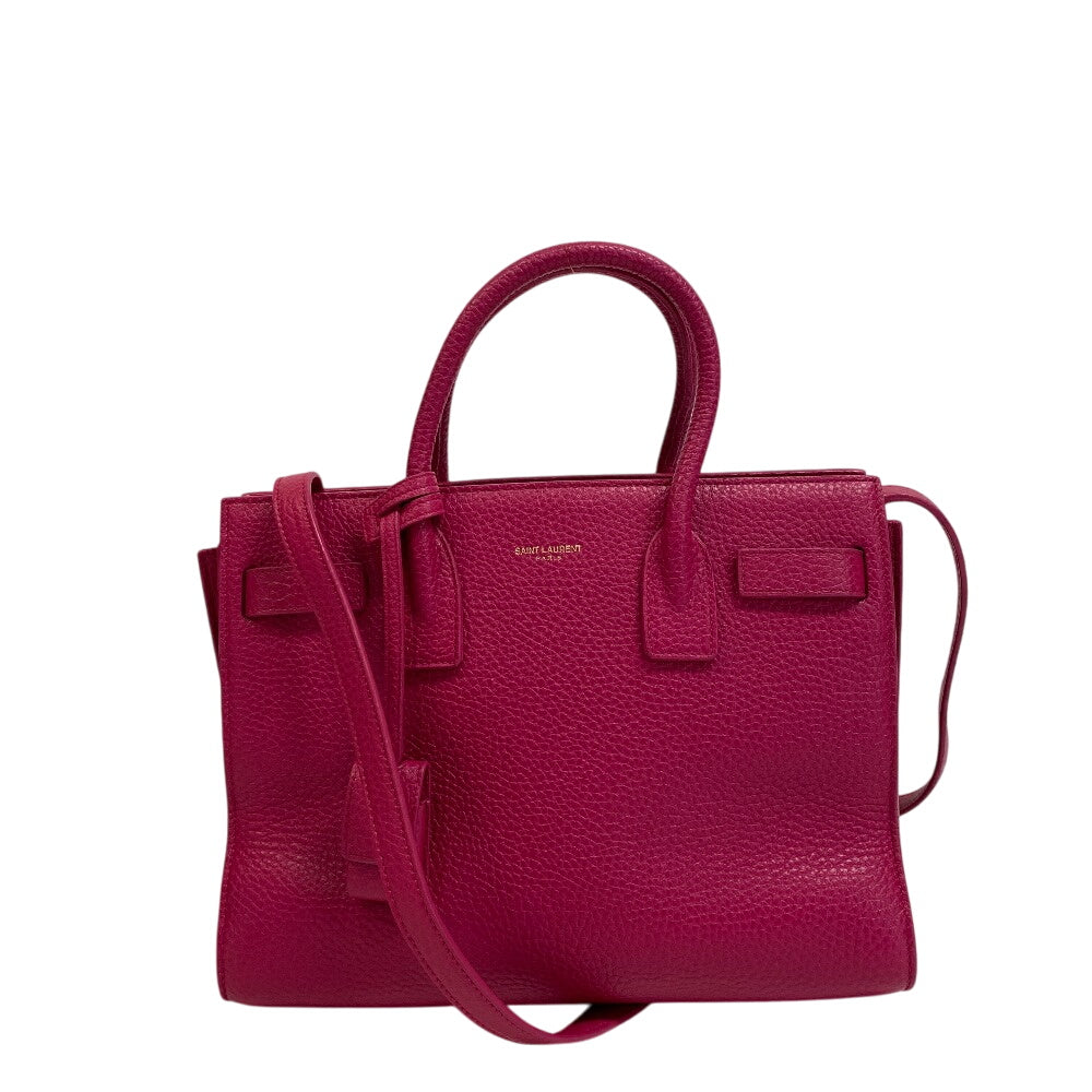 Saint Handbag 2Way Shoulder Bag Sucked Jour Leather Pink