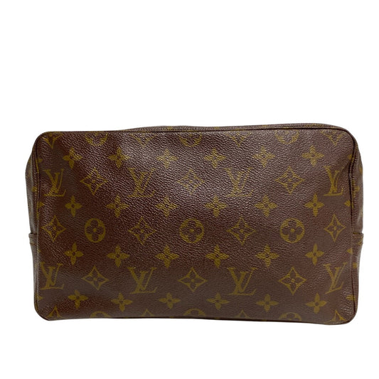 Louis Vuitton Pouch M47522 pouch Truth Cracking Monogram Leather Brown Travel Bag